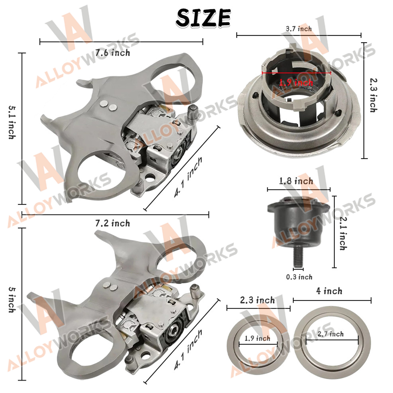 For Ford Focus Fiesta EcoSport 2012-2019 Transmission Dual Clutch Fork Kit US