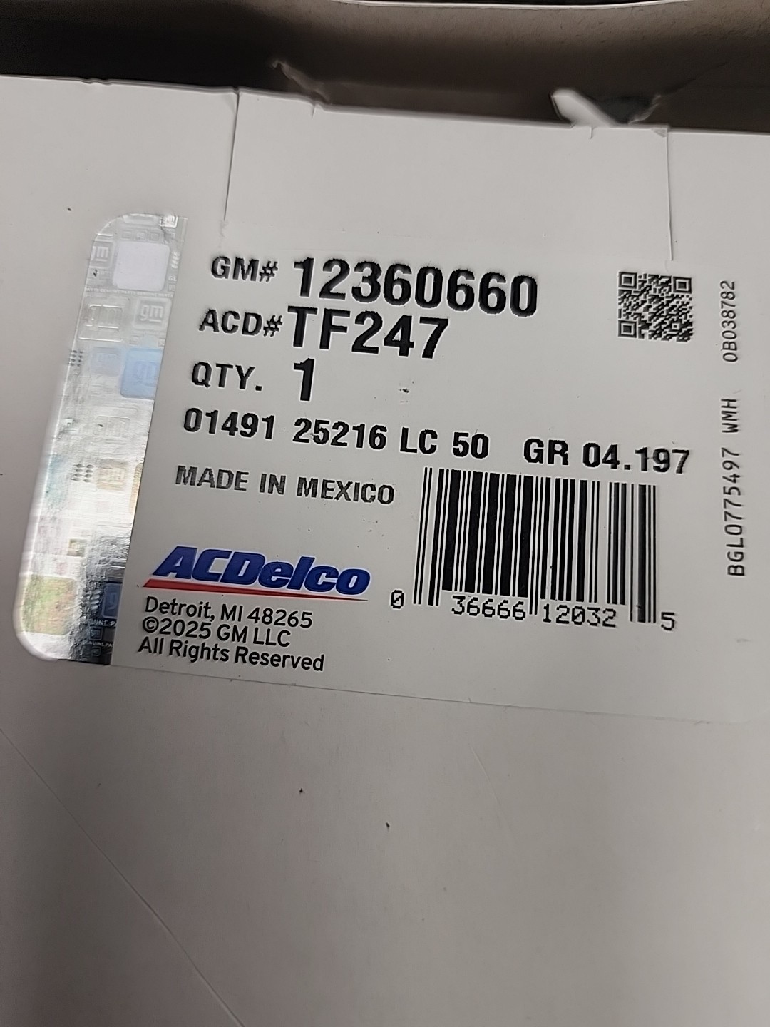 ACDelco TF247 Transmission Filter Kit