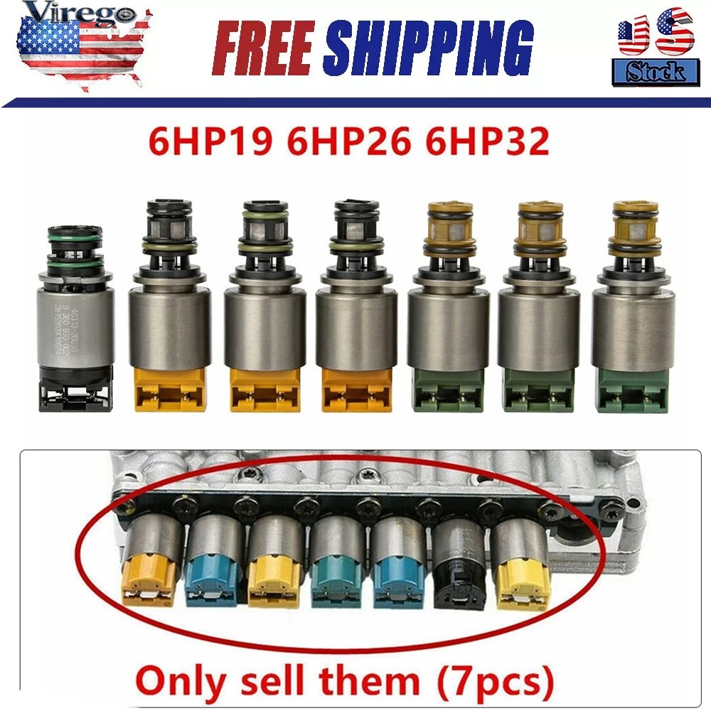7x 6HP19 6HP26 6HP32 TRANSMISSION SOLENOID KIT FOR BMW X3 X5 AUDI A6 A8 Q7