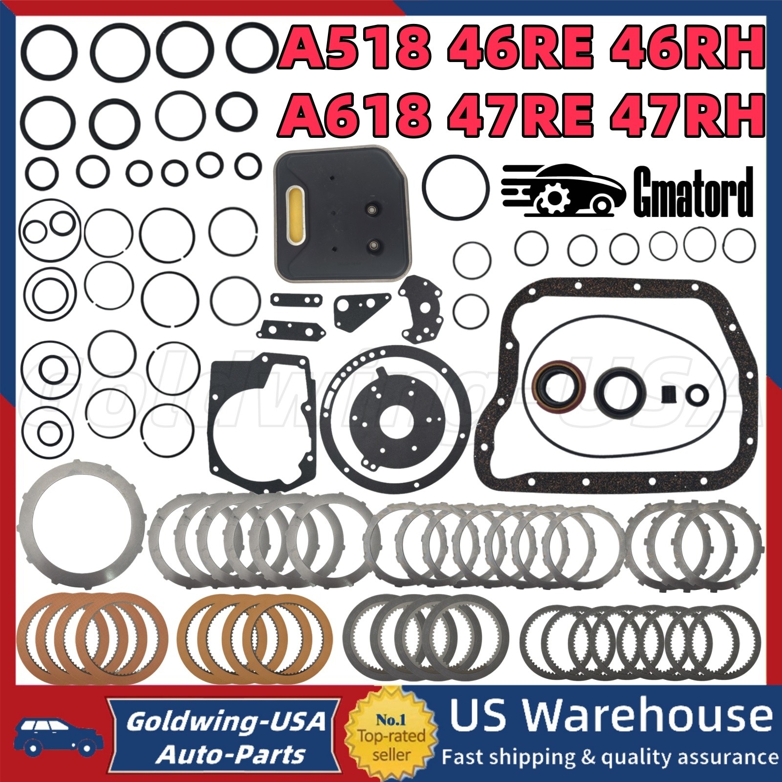Auto Transmission Overhaul Rebuild Kit # A518 46RE 46RH A618 47RE 47RH For Dodge