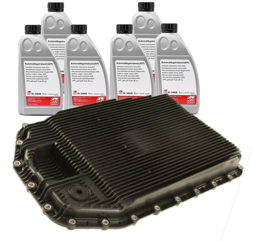 6 Liters Automatic Transmission Fluids & Oil Pan and Filter Kit For BMW E90 E60