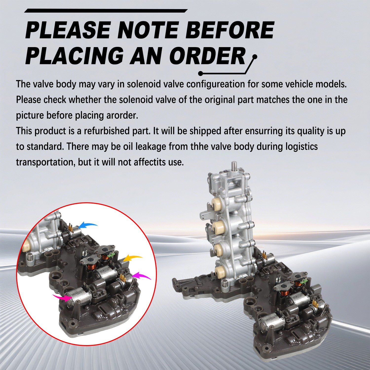 Transmission Valve Body For Audi VW Porsche Cars 0B5 DL501