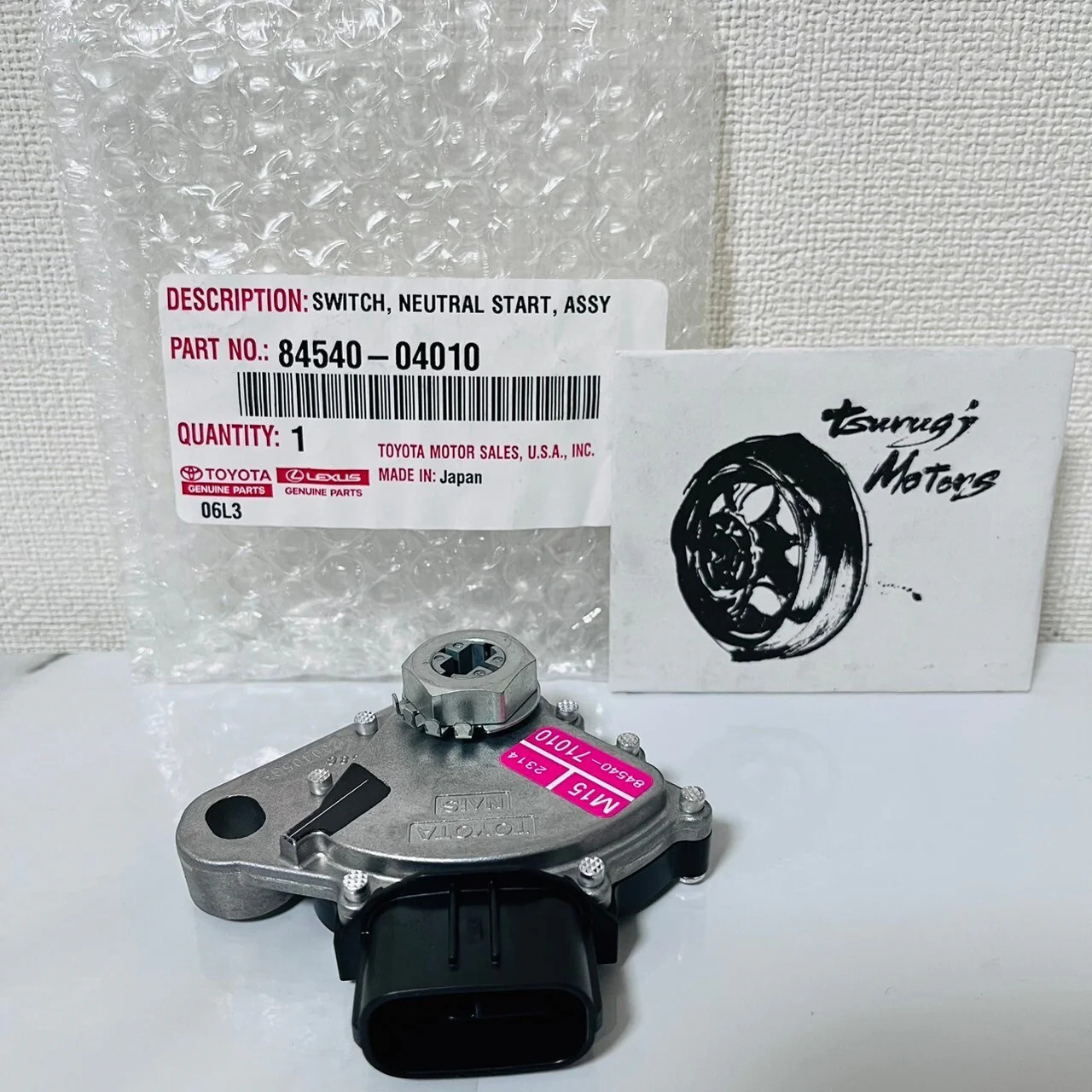Toyota Lexus Genuine OEM 84540-04010 Neutral Safety Switch OEM New