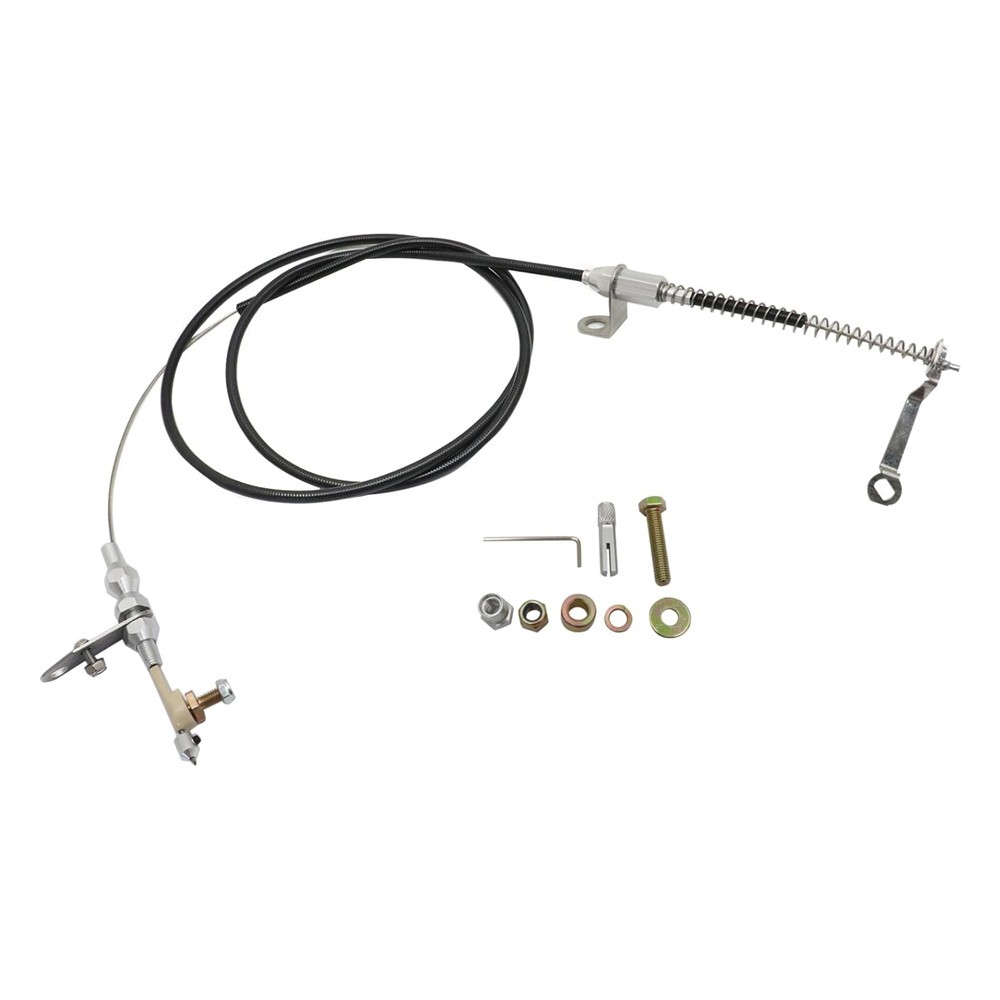 For Ford/AOD Lokar E-150 Econoline F-150 Black Kickdown Cable Kit New KD-2AODU