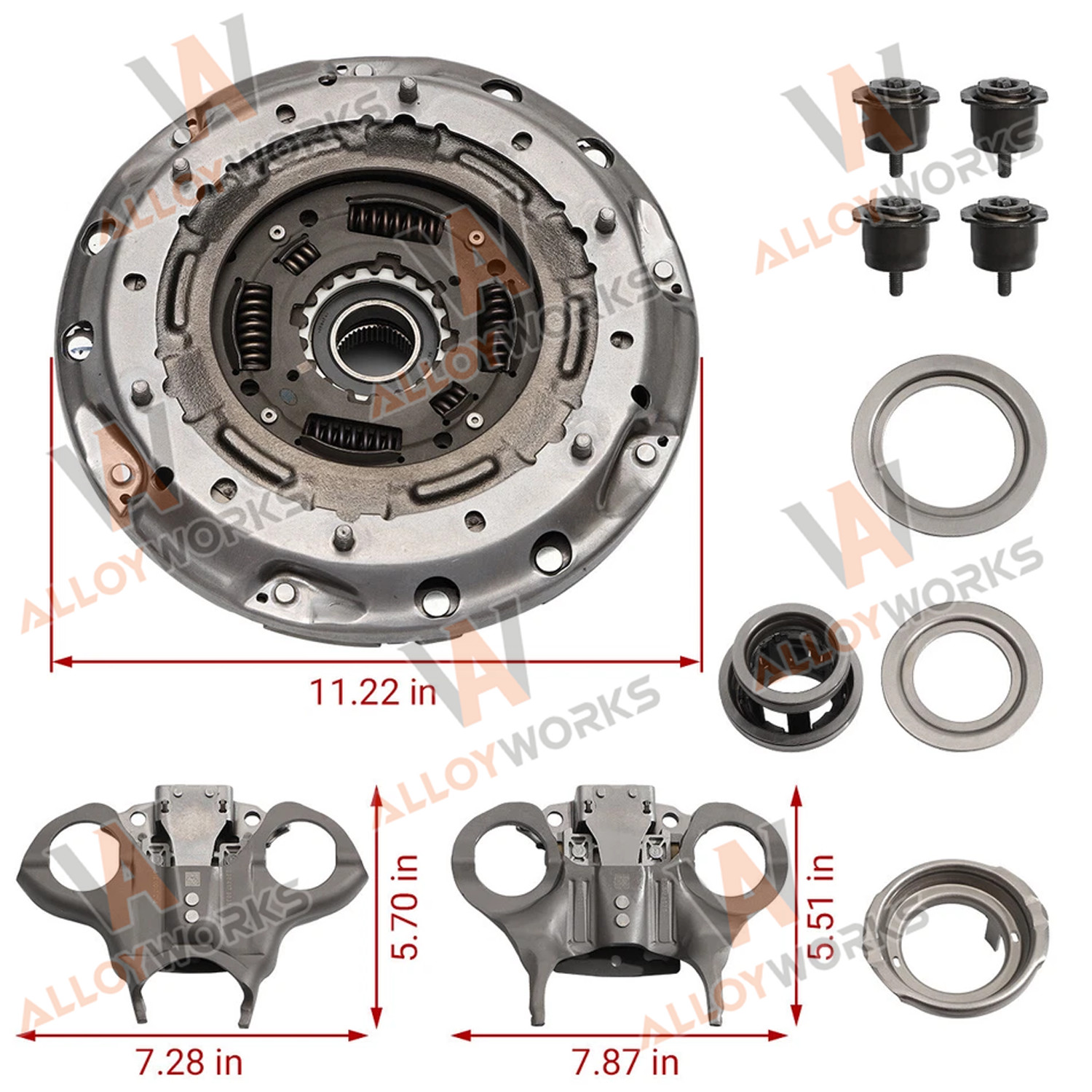 For Ford Focus Fiesta EcoSport 2012-2019 Transmission Dual Clutch Fork Kit US