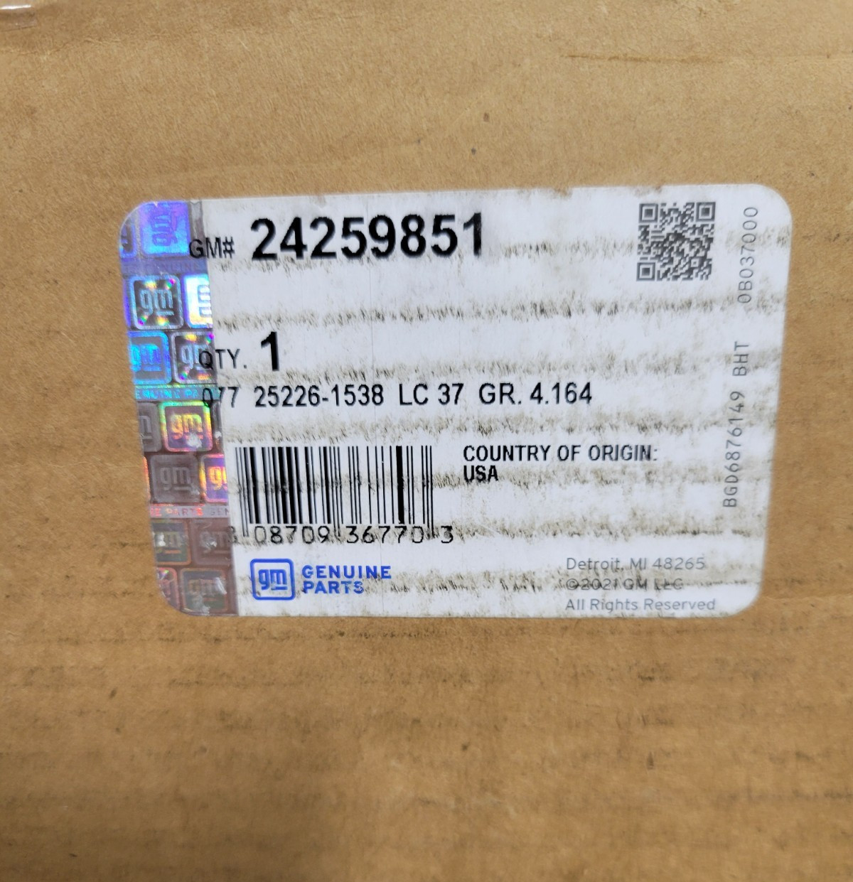 NEW 24259851 Genuine GM 6L90 Drum Kit 1-2-3-4 and 3-5/Rev SILVERADO SIERRA GMC