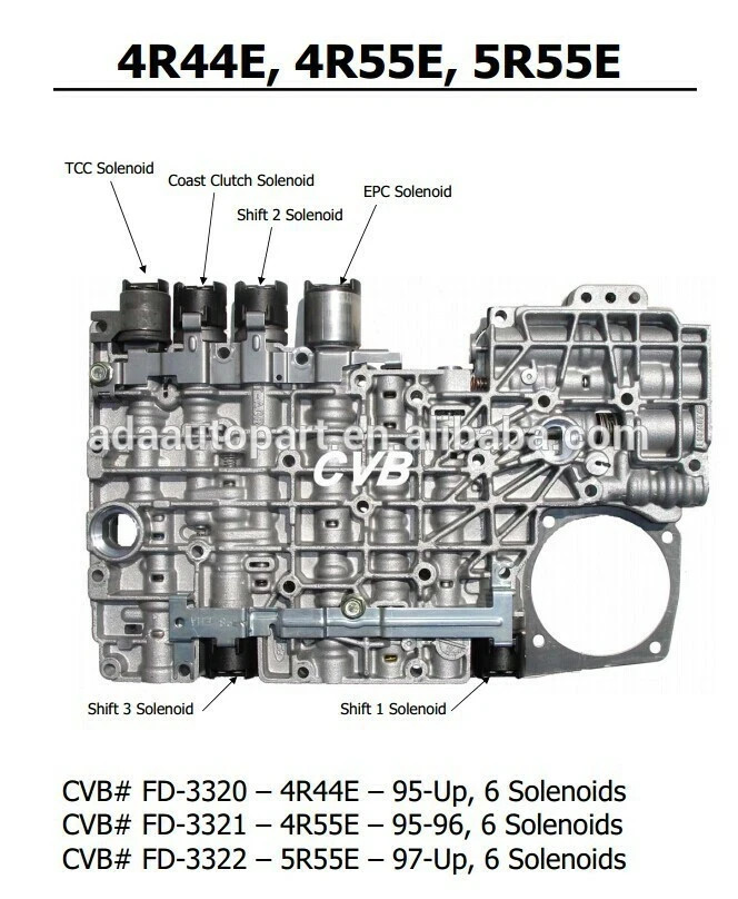 OEM 5R55E 4R44E 4R55E Valve Body w/ 6 Solenoids Ford Explorer Ranger Mazda B4000