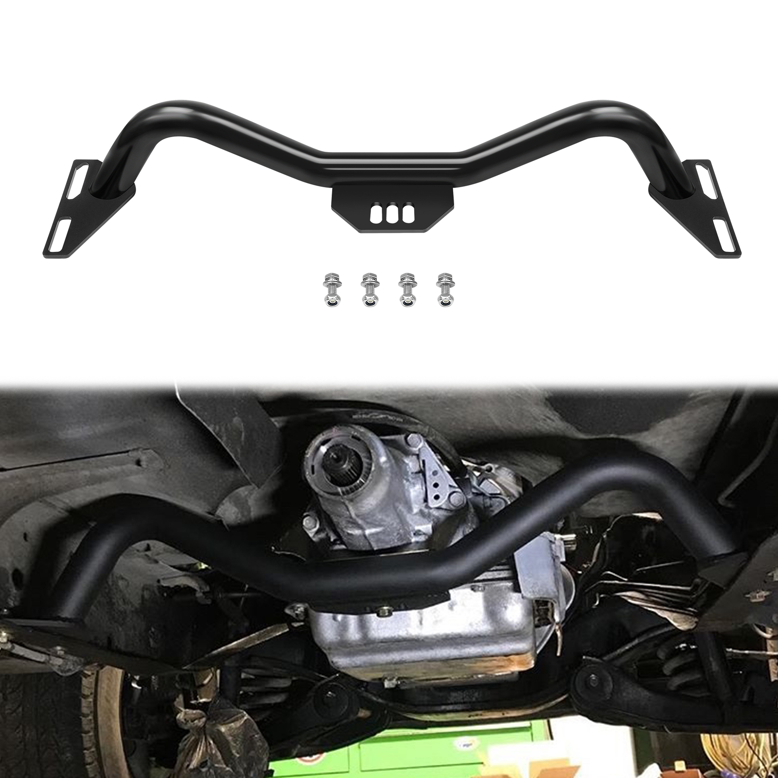 For 63-87 Chevy C10 C20 2WD Adjustable Transmission Crossmember PIckups Steel