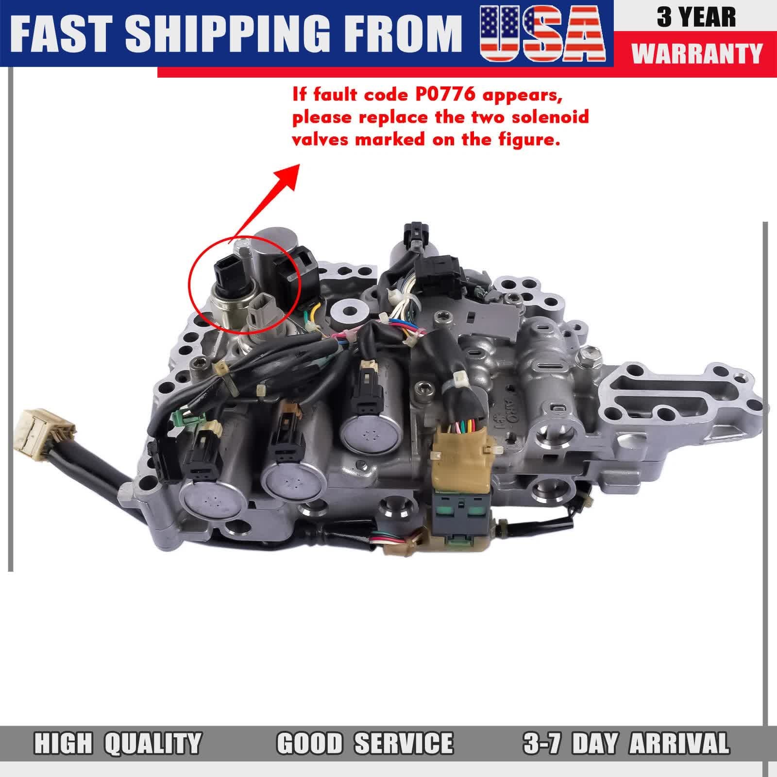 For Nissan Pathfinder 3.5L 2012-2018 Valve Body w/ Shift Solenoids JF017E CVT