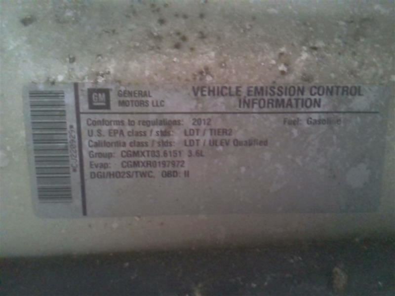Automatic Transmission From 2012 Buick Enclave FWD