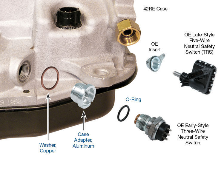 , Dodge 46RE 42Re 47RE Adapter Neutral NSS Late – Early 22179-06k 2001+