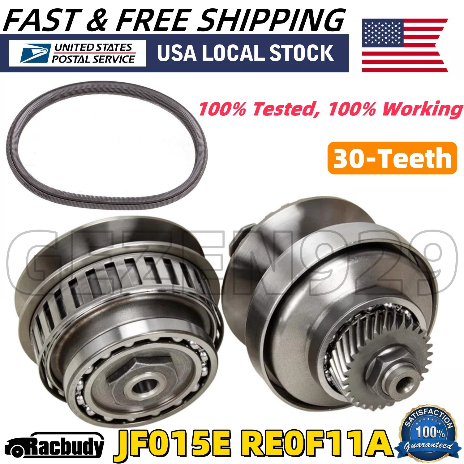 30T JF015E RE0F11A Transmission Pulley Kit w/ Chain For Nissan Suzuki Mitsubishi