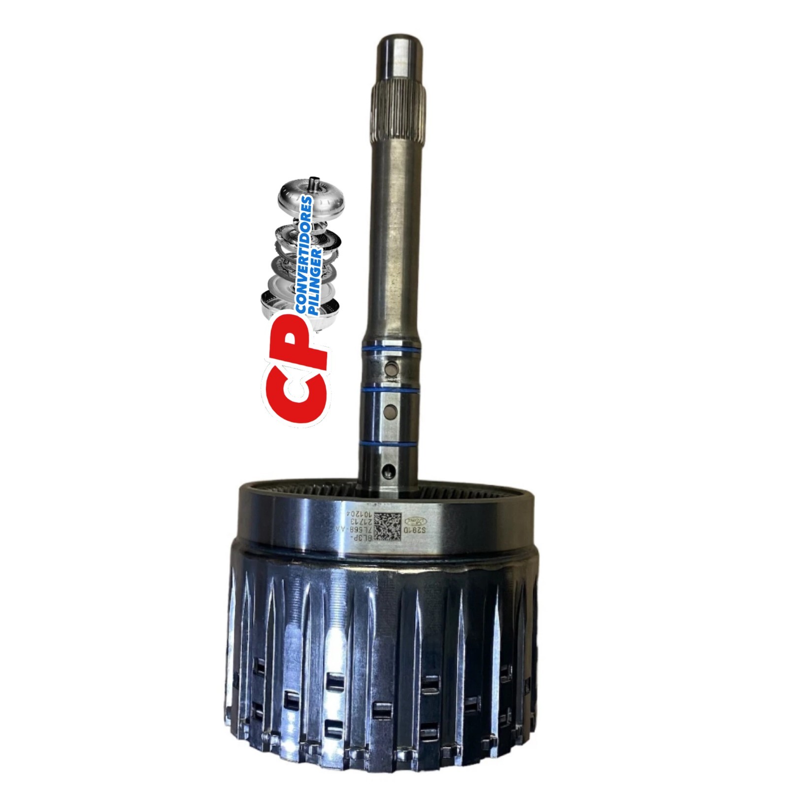 6R80 Ford E Clutch Drum with 3 Rings, Input Shaft EMPTY 9L3P AA no Lip