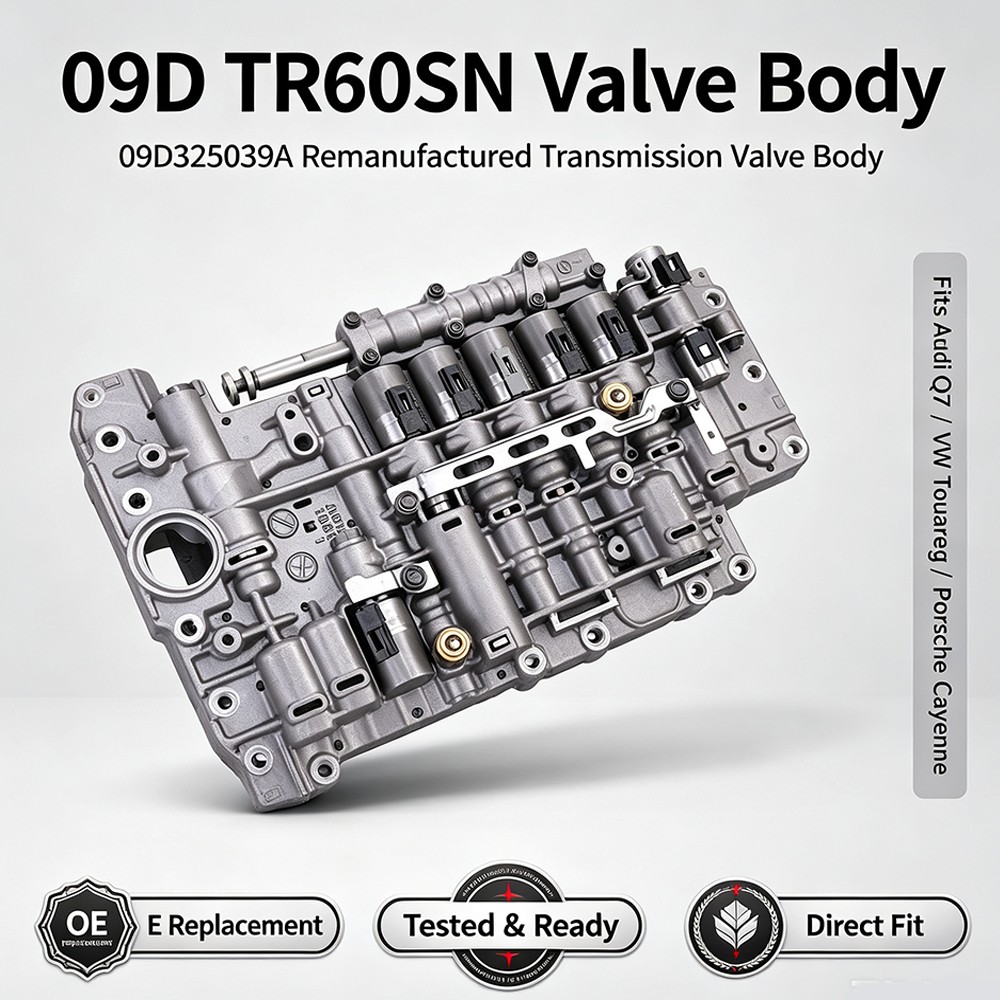 09D 09D325039A TR60SN VALVE BODY w/ Solenoid Fits Q7 Touareg Porsche Cayenne