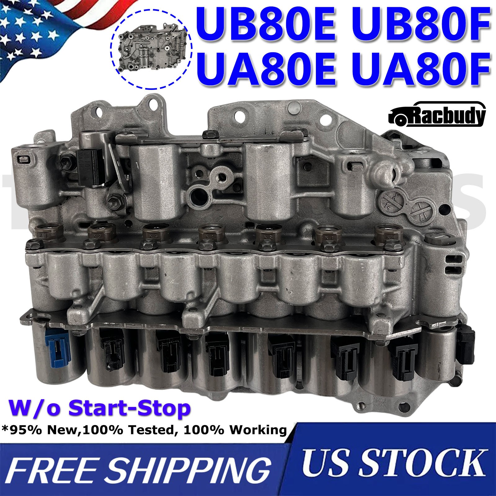 UA80E UB80E UB80F UA80F Transmission Valve Body w/o Start-Stop for Toyota 16-up