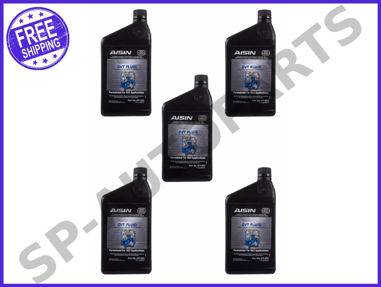 5 Quarts Automatic Transmission Fluid ATF for Nissan/Infiniti CVT ATF-NS3