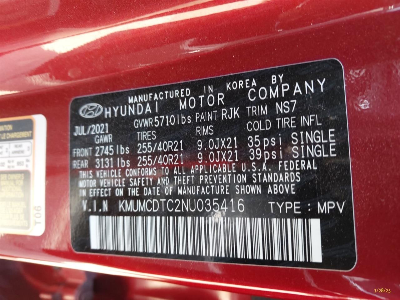 Automatic Transmission 3.5L AWD Fits 22 GV70 3452809