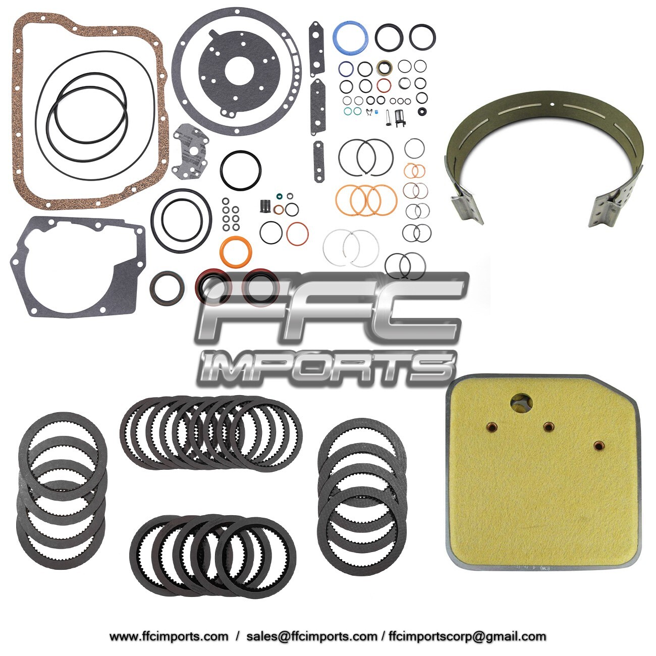 A518 46RH A618 47RH Transmission Master Rebuild KIT 90-97 Frictions Filter Band