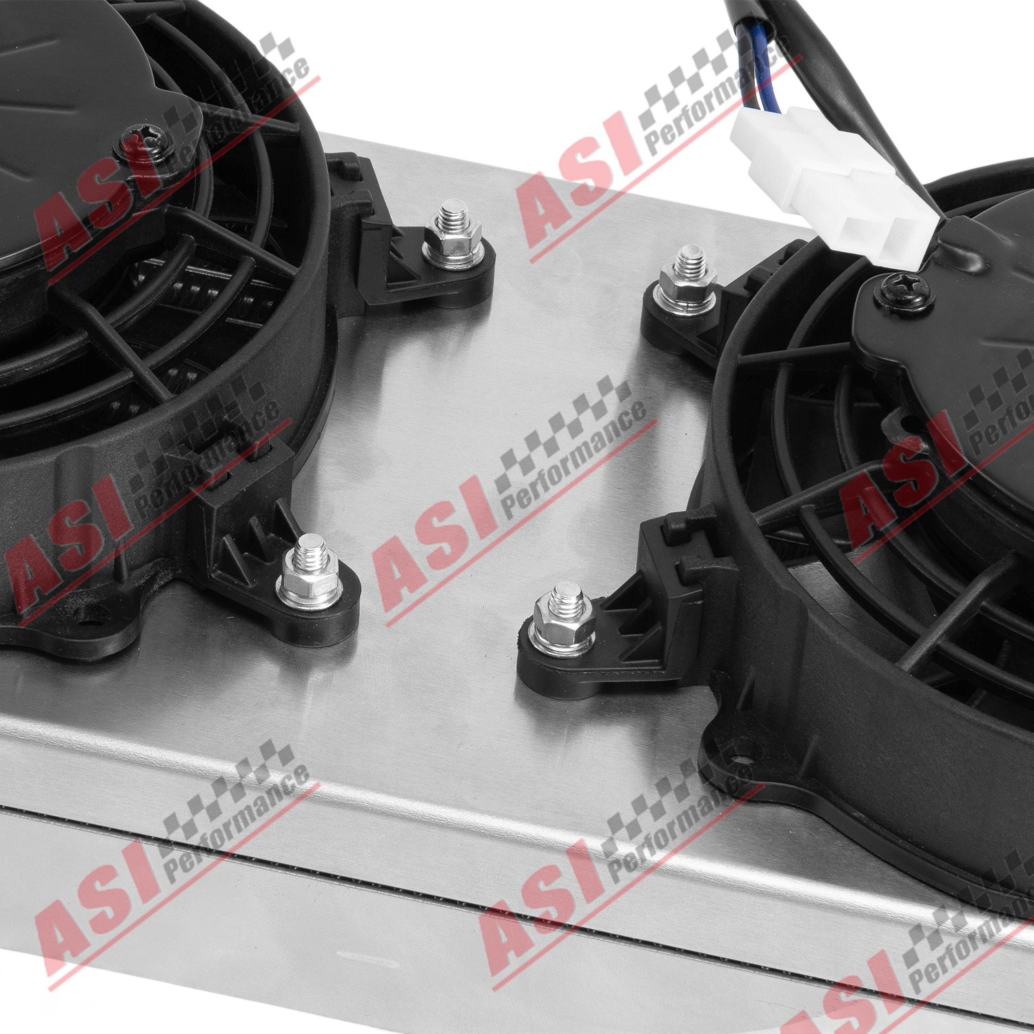 ASI Transmission Oil Cooler+Shroud 6” Fans Tru-Cool 40K GVW For Light Truck