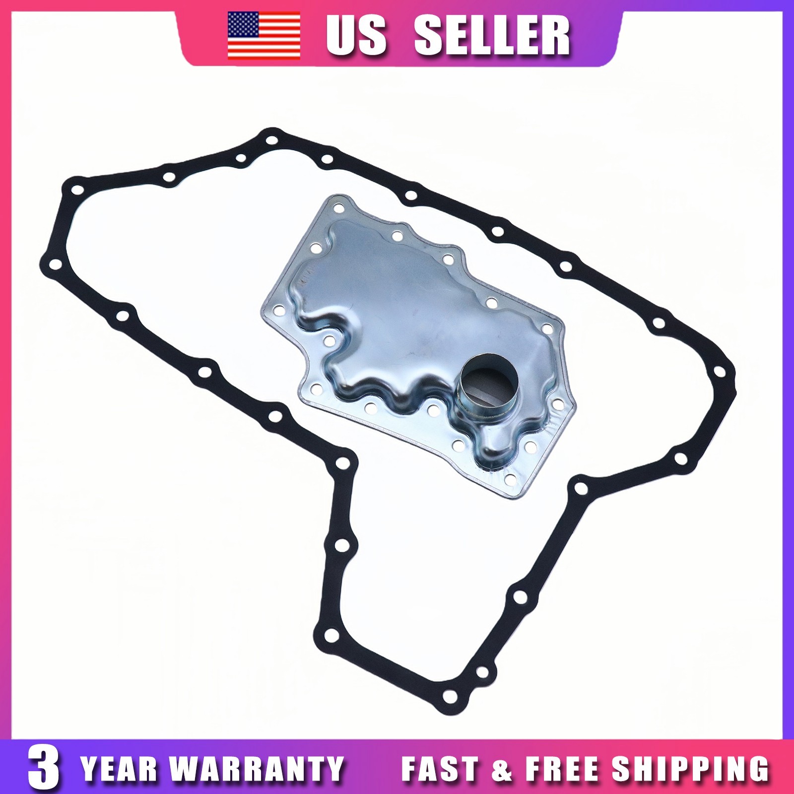Fits Nissan Murano 03-16 Quest 11-16 CVT Transmission Filter & Gasket 2pcs