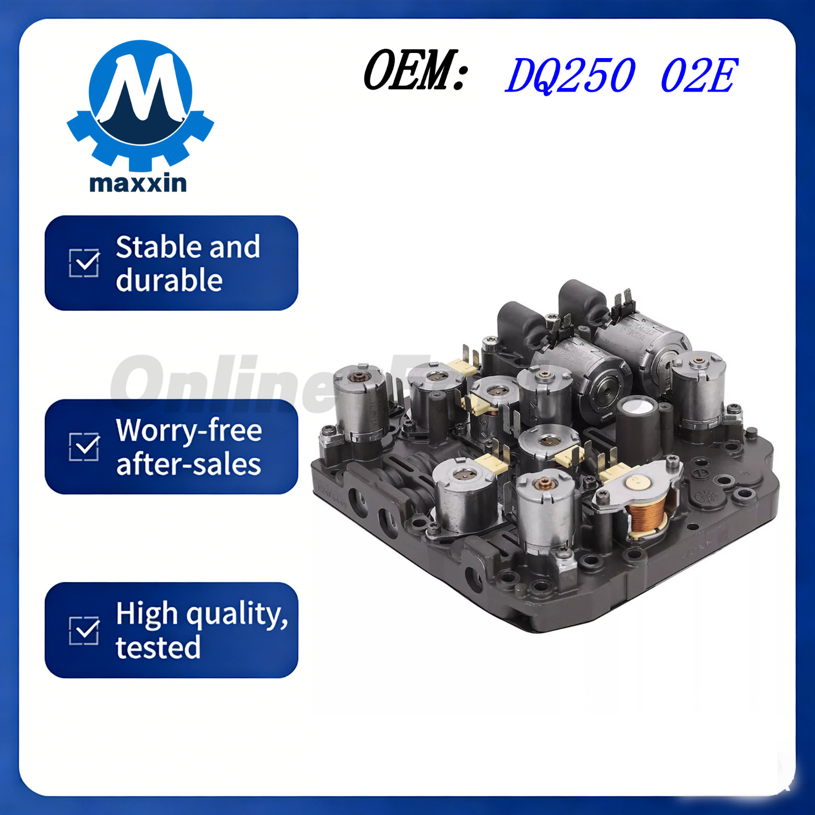 02E DQ250 Transmission Valve Body 6 Speed DSG for VW Audi Skoda Seat Golf Passat