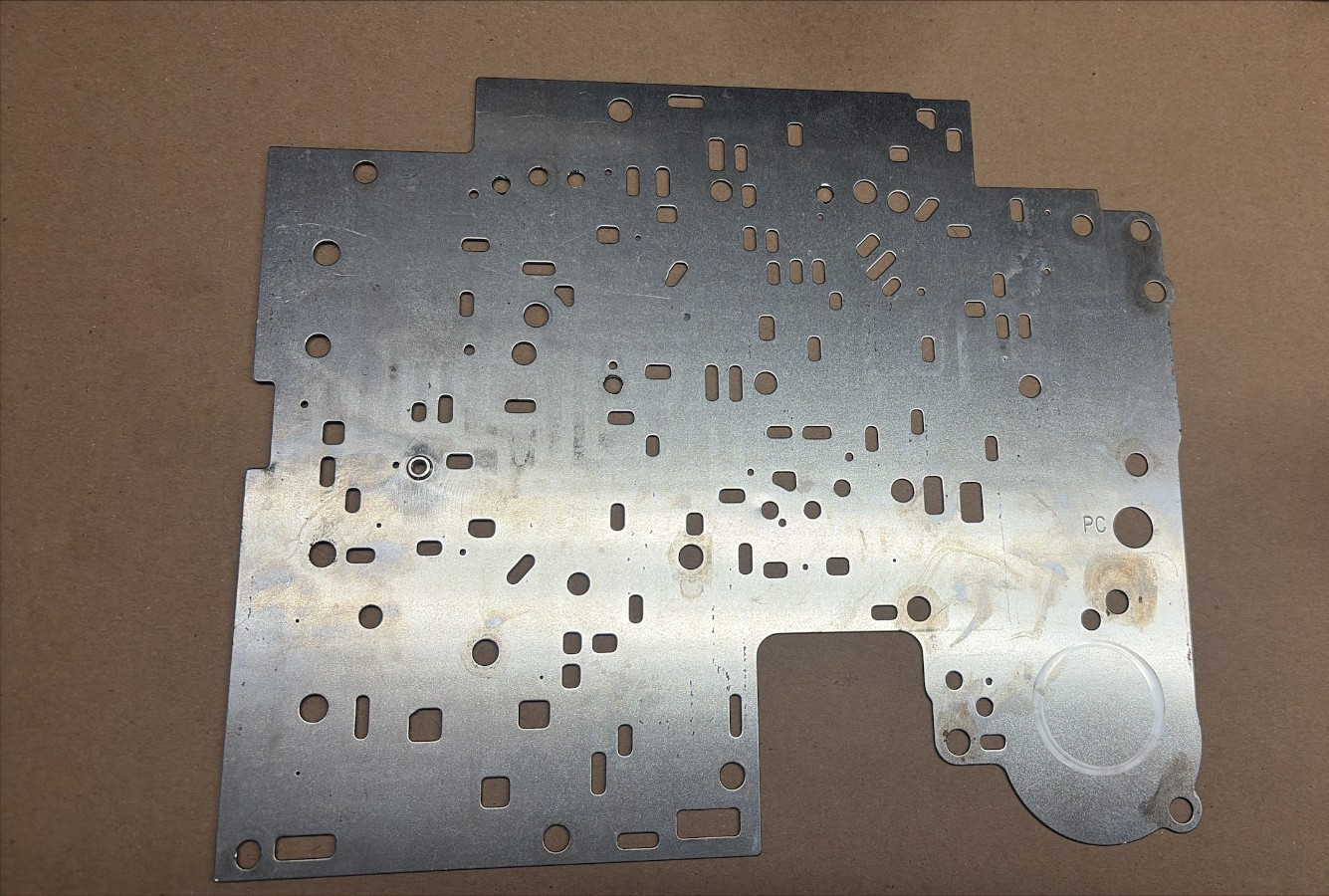 4L60E Transmission Valve Body Plate Code “PC” with check ball repair