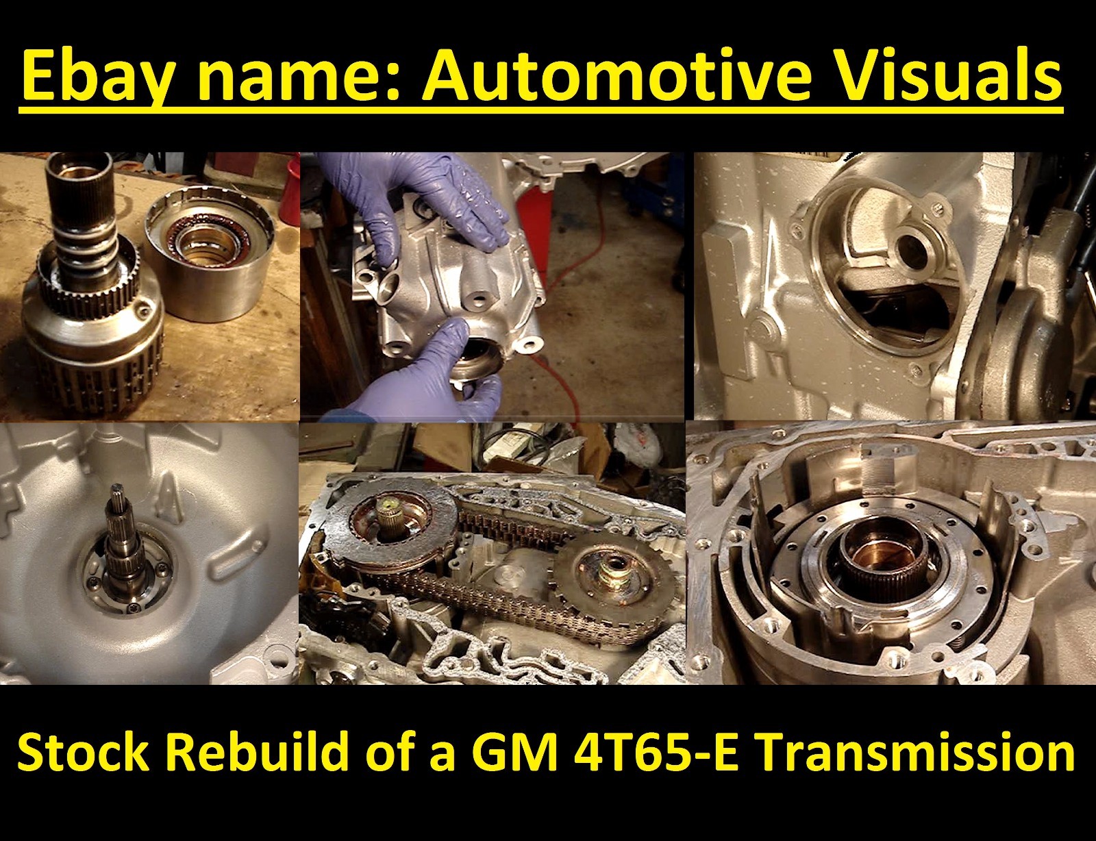 STOCK DVD VIDEO TRANSMISSION REBUILD OVERHAUL MANUAL 4T65E-HD 4T65E 4T65-E TRANS