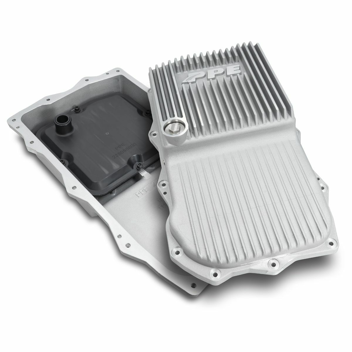 PPE Raw Aluminum Deep Transmission Pan For 2018+ Jeep Wrangler/Gladiator 850RE