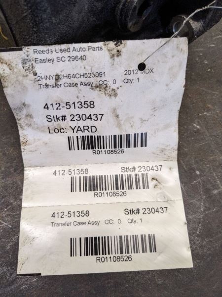 Transfer Case 3.7L Fits 10-13 MDX 1108526