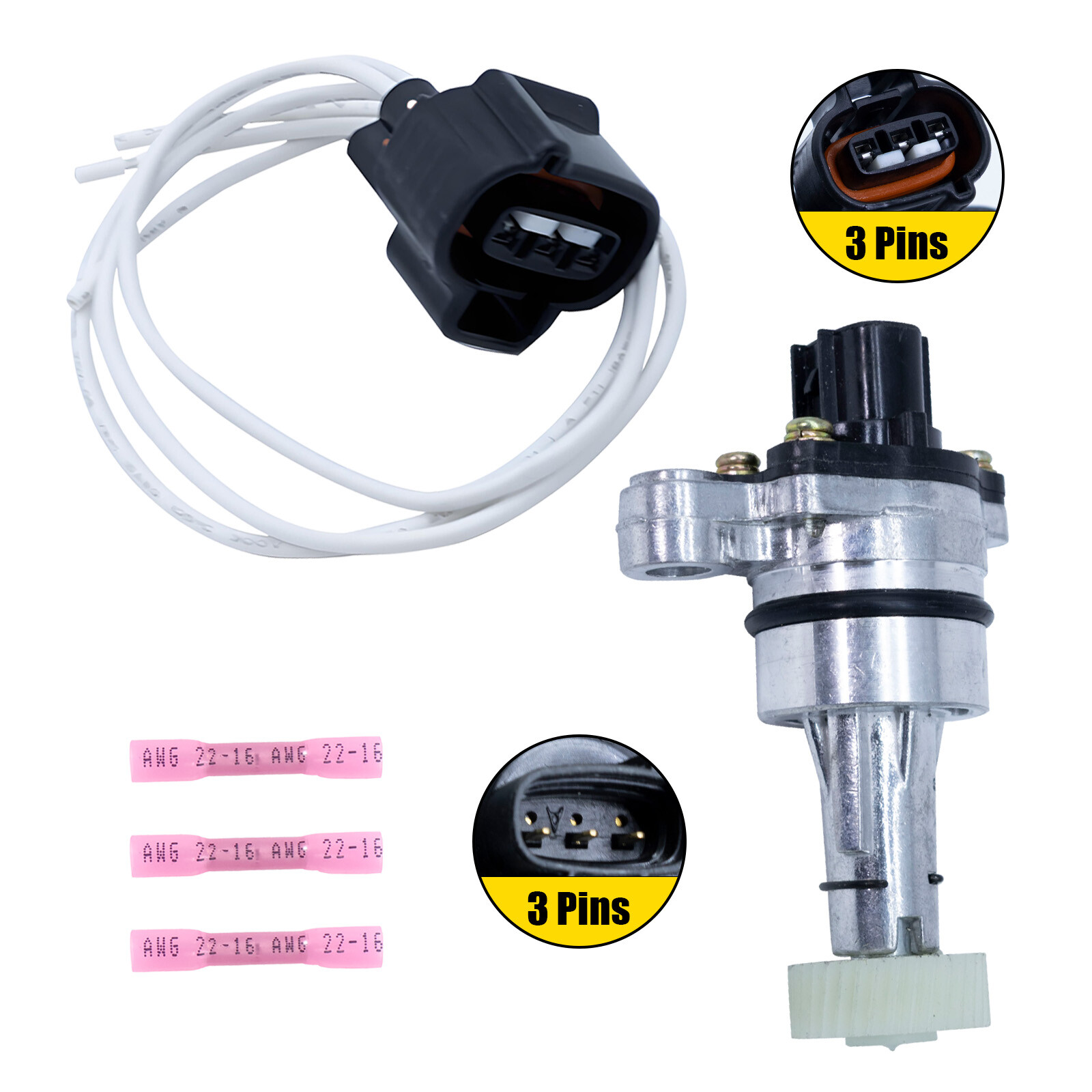 Vehicle Transmission Speed Sensor and Pigtail Connector For Toyota Corolla Lexus