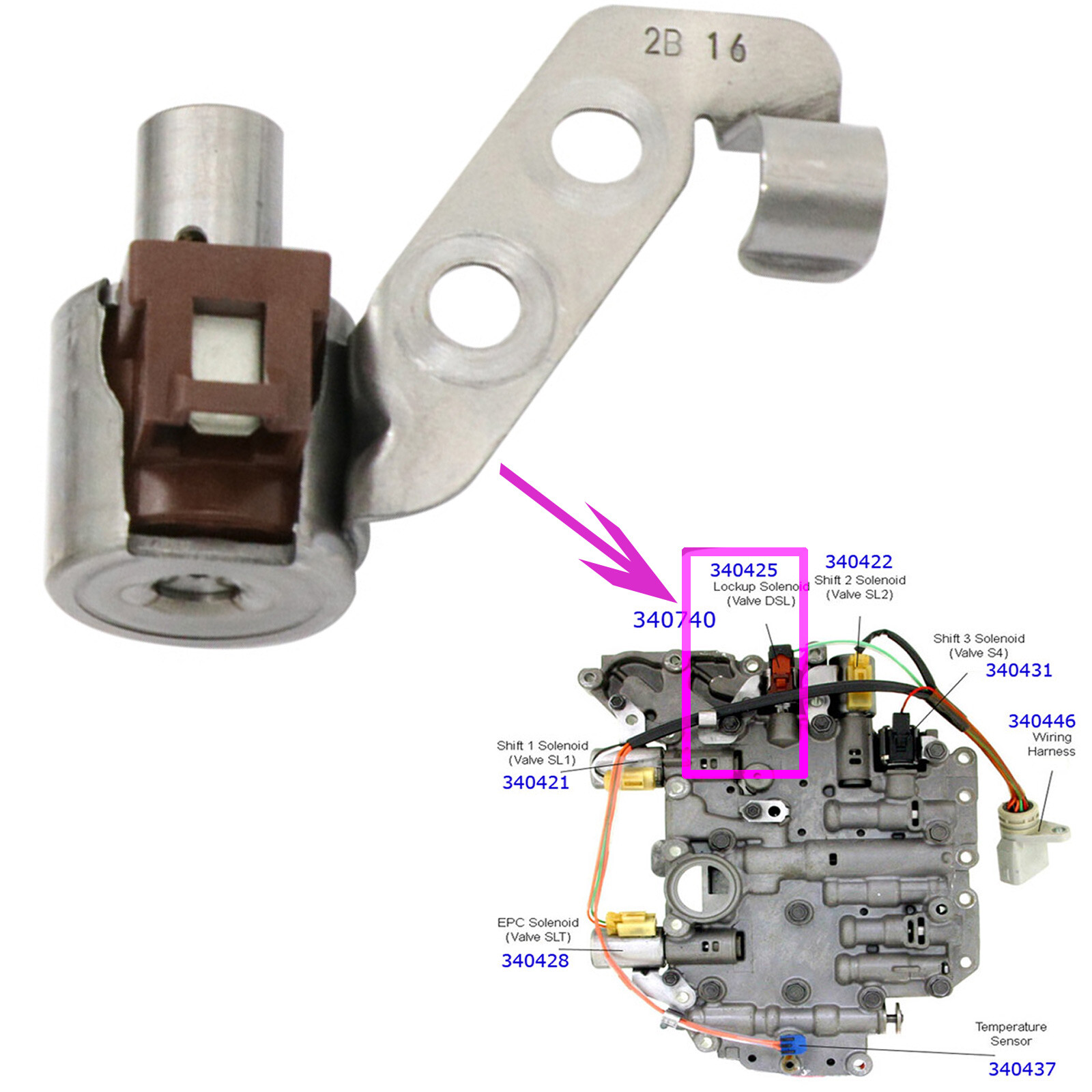 OEM Transmission Shift Solenoid DSL For Toyota RAV4 CAMRY LEXUS 35240-21010