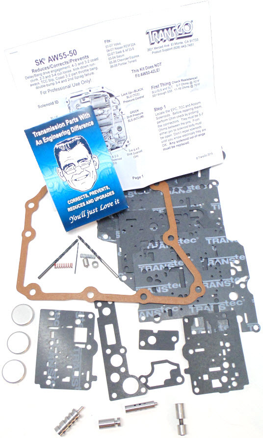 TRANSGO SHIFT KIT Complete Transmission Solenoid Service Kit AW55-50