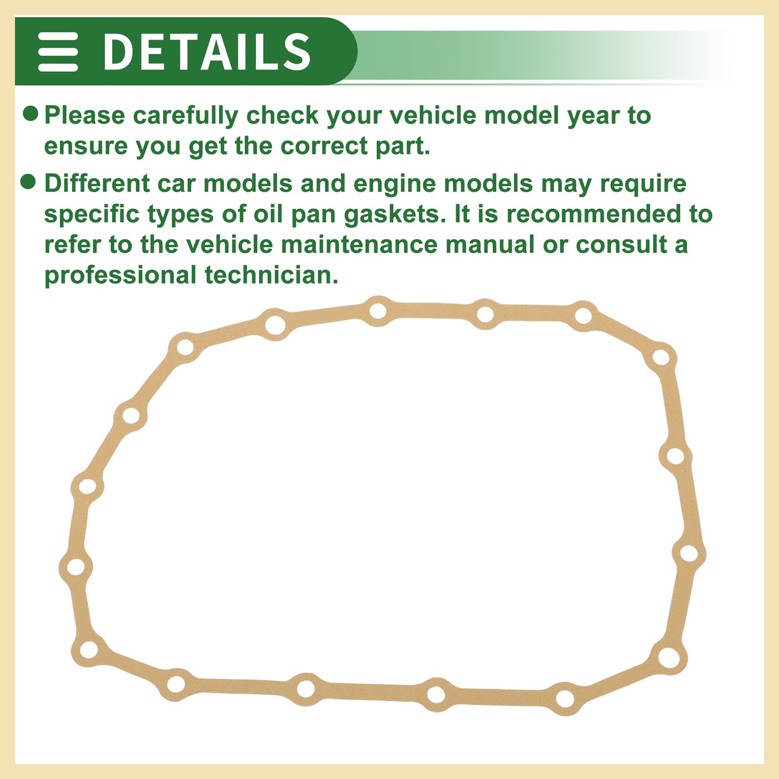 No.218145T0000 Car Oil Pan Gasket for Honda Civic 14-25 for Honda HR-V 16-25