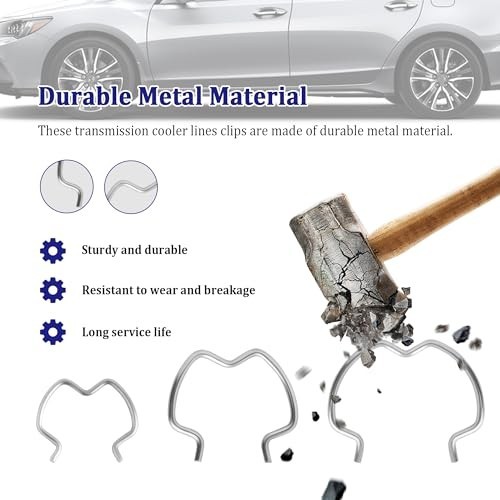 Transmission Cooler Line Clips 5/8 1/2 3/8 Inch 18 Pack Metal Retainer Clips