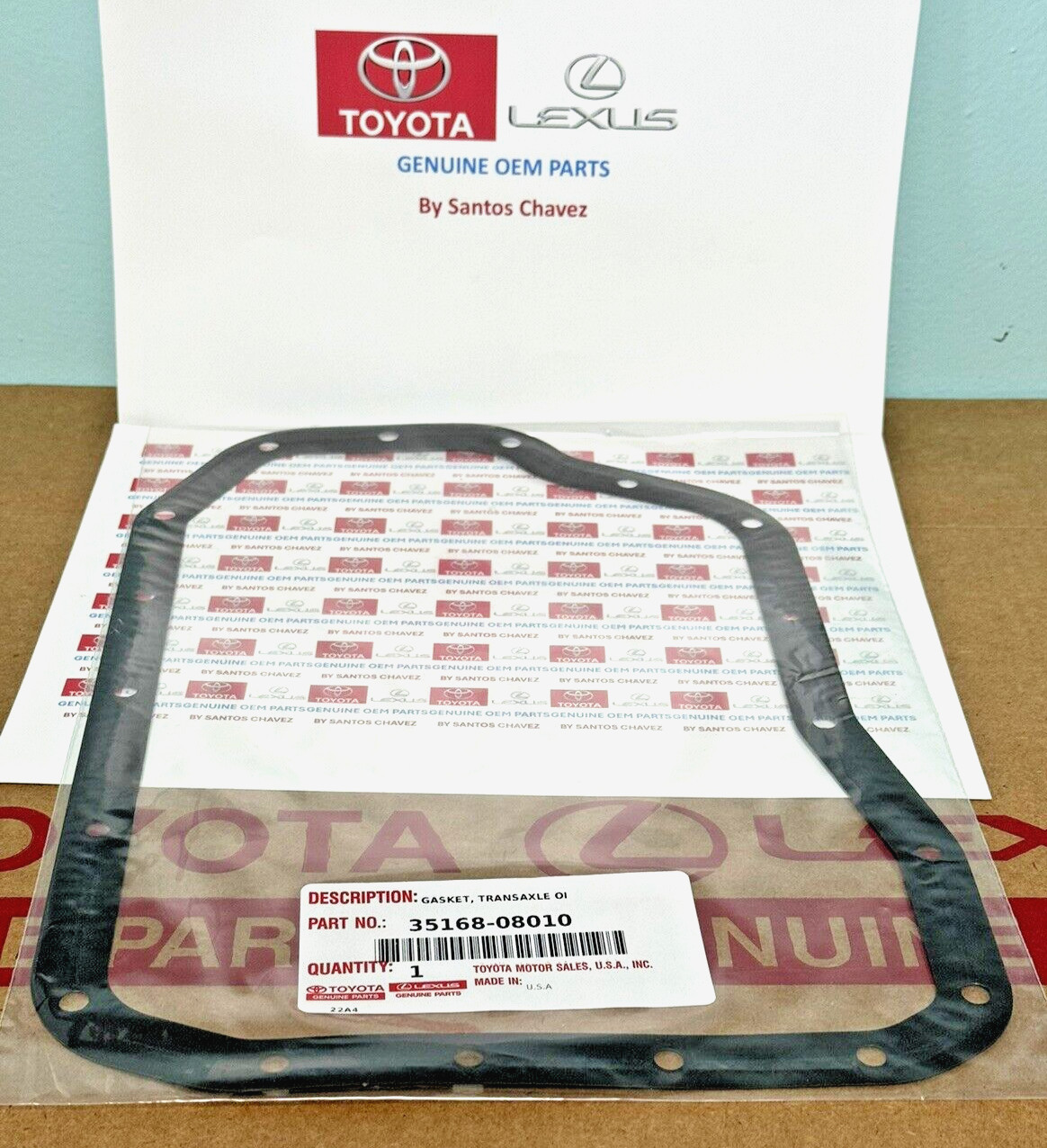 2007-2019 Toyota Transmission Oil Pan Gasket GENUINE OEM PART 35168-08010