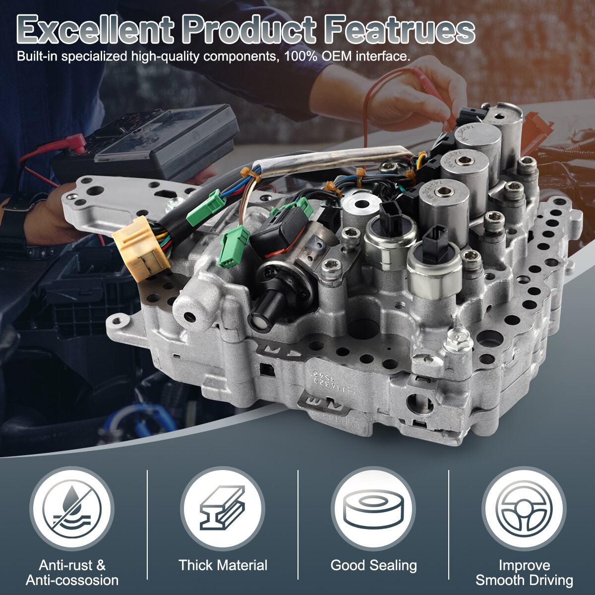 Valve Body Transmission Replacement For Jeep Nissan Suzuki 07-17 2.0 2.5L JF011E