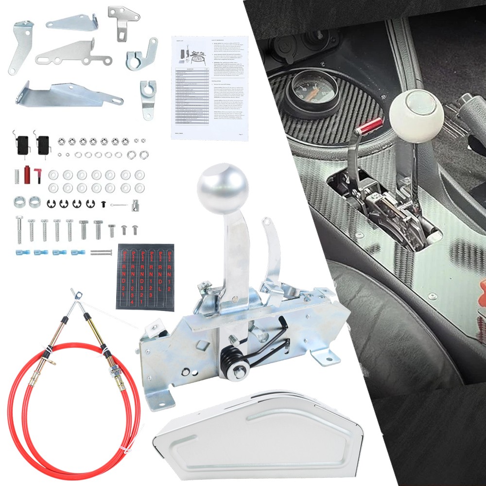 For B&M 80842 Pro Ratchet Automatic Shifter for Ford GM 3 & 4 Speed Transmission