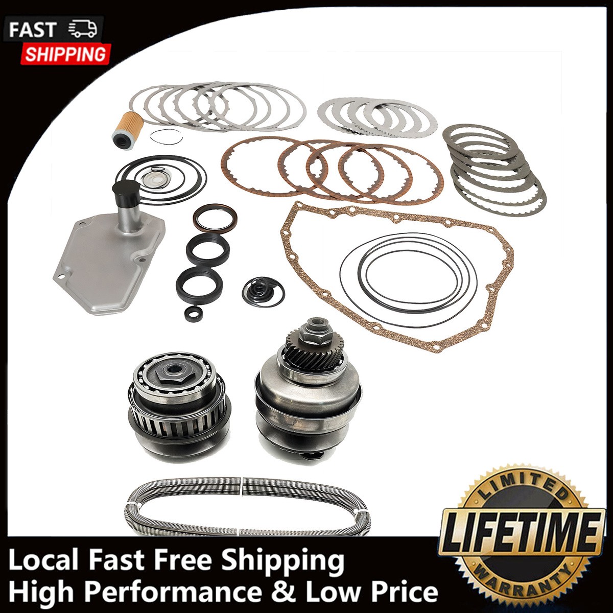 Transmission Pulley Kit, 901068 33710S-1 Pulley Set w/ Belt Master Rebuild Kit