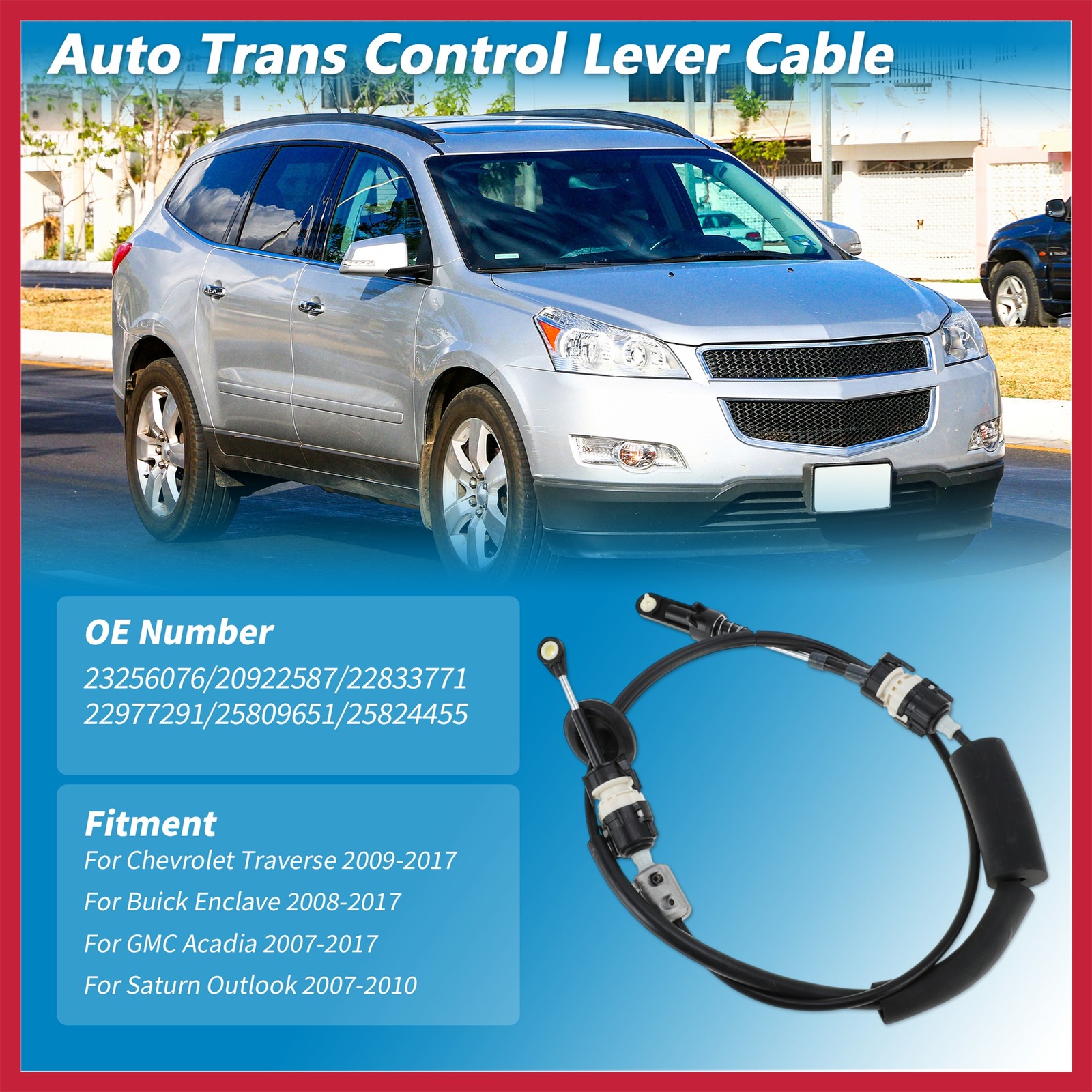 Auto Trans Gear Shifter Cable for Chevrolet Traverse for GMC Acadia