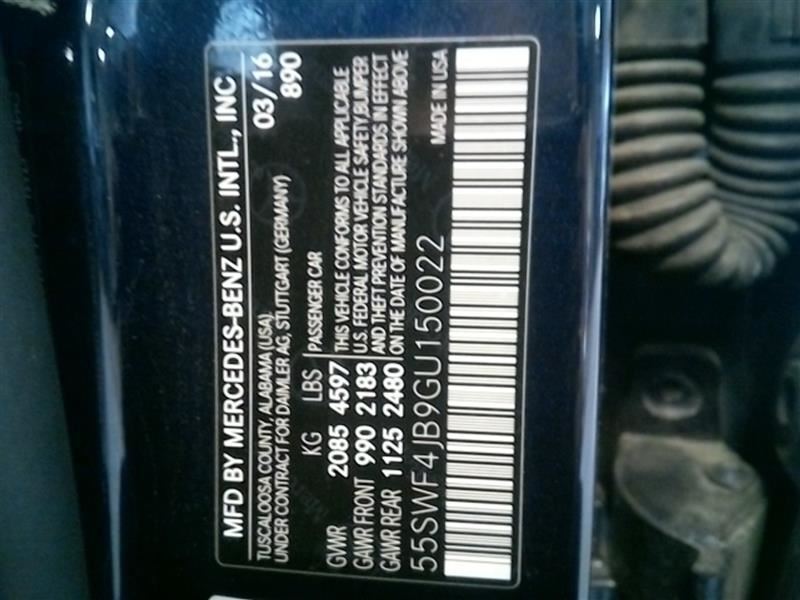 C300 2016 Automatic Transmission Oil Cooler 188343