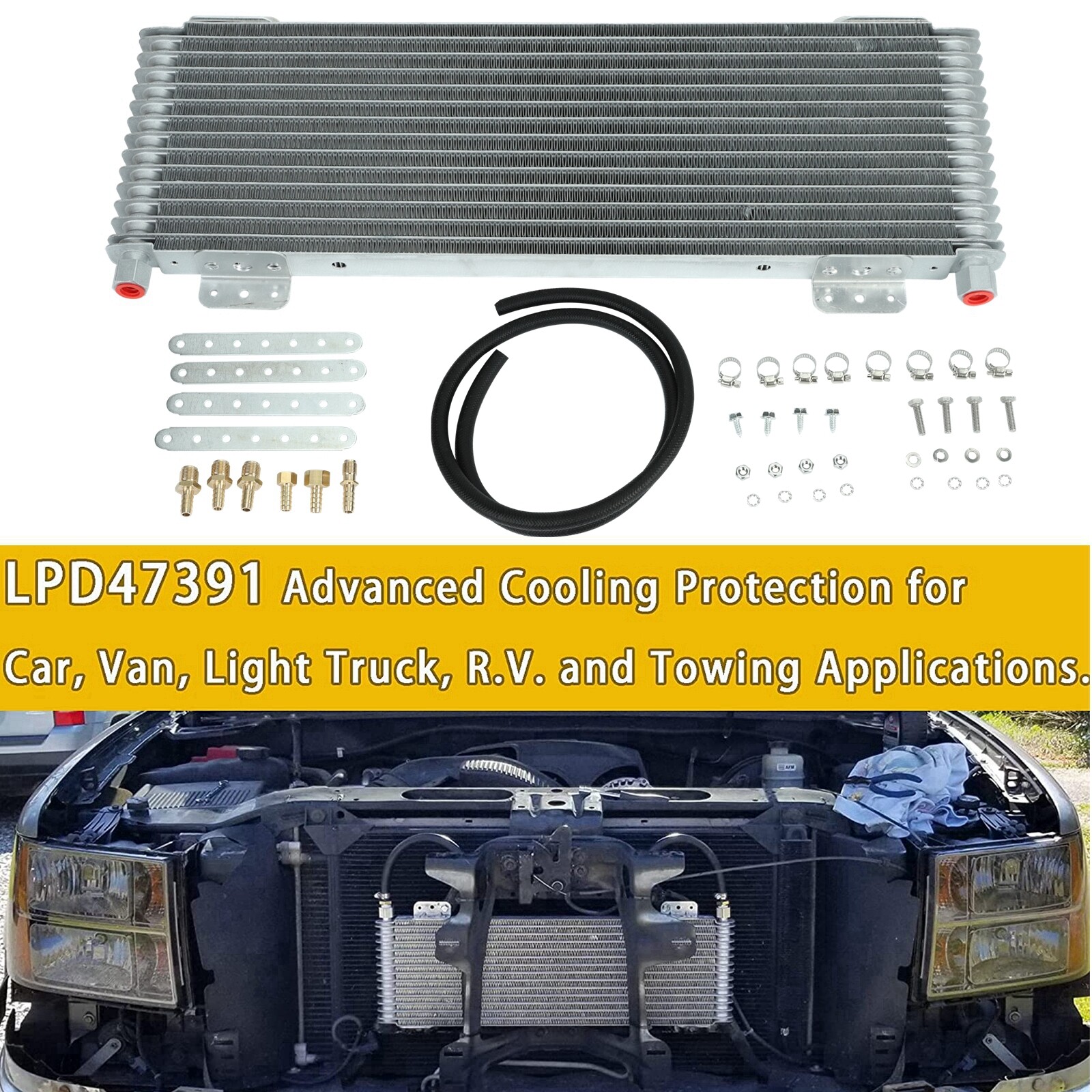 40K Transmission Cooler Trans For Tru Cool Oil Cooler GVW Max 40,000 LPD47391
