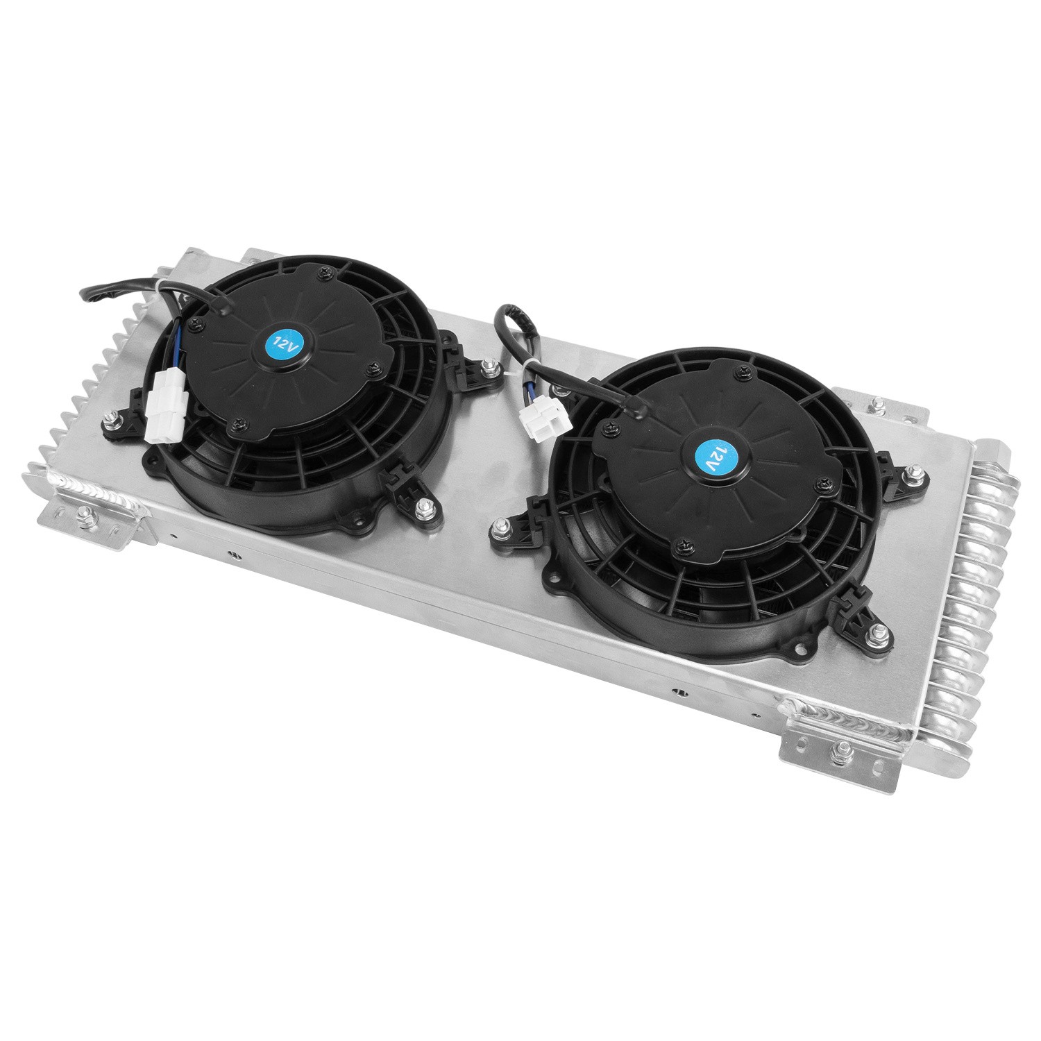 Upgraded Transmission Oil Cooler+Shroud Fans Tru-Cool 40,000 GVW For Light Truck