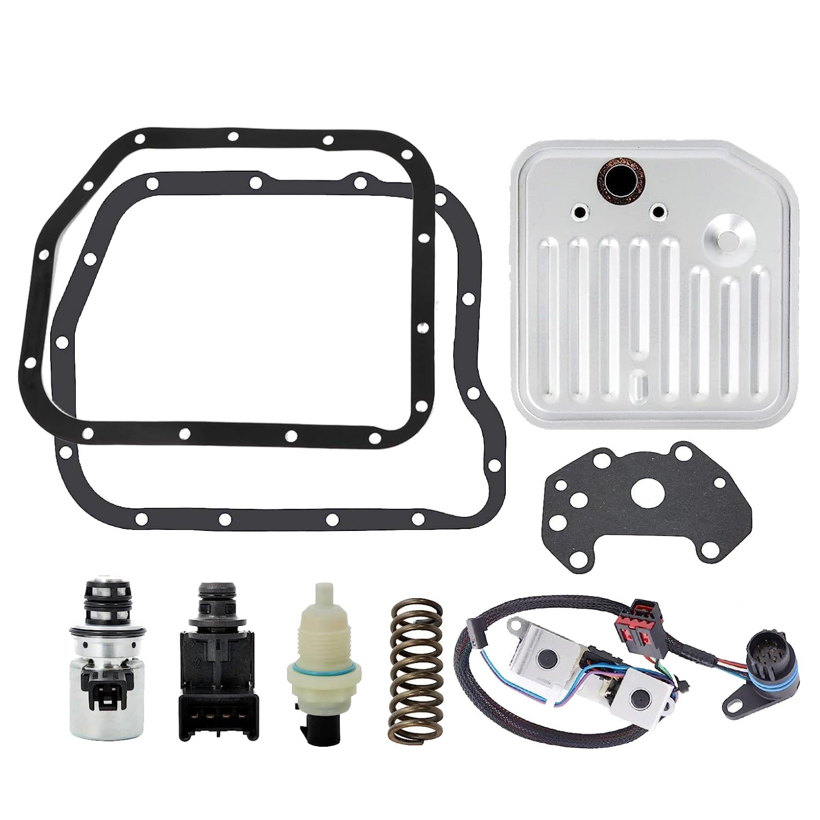 Transmission Solenoid Sensor Spring Filter Kit For 1998 1999 A500 42RE A518 46RE