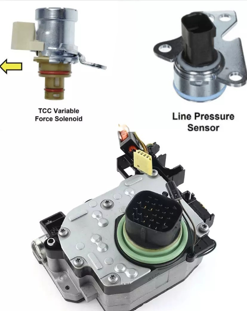 62TE Transmission Solenoid Pack 68376696AA w/TCC Solenoid and VFS Sensor 3pc.KIT