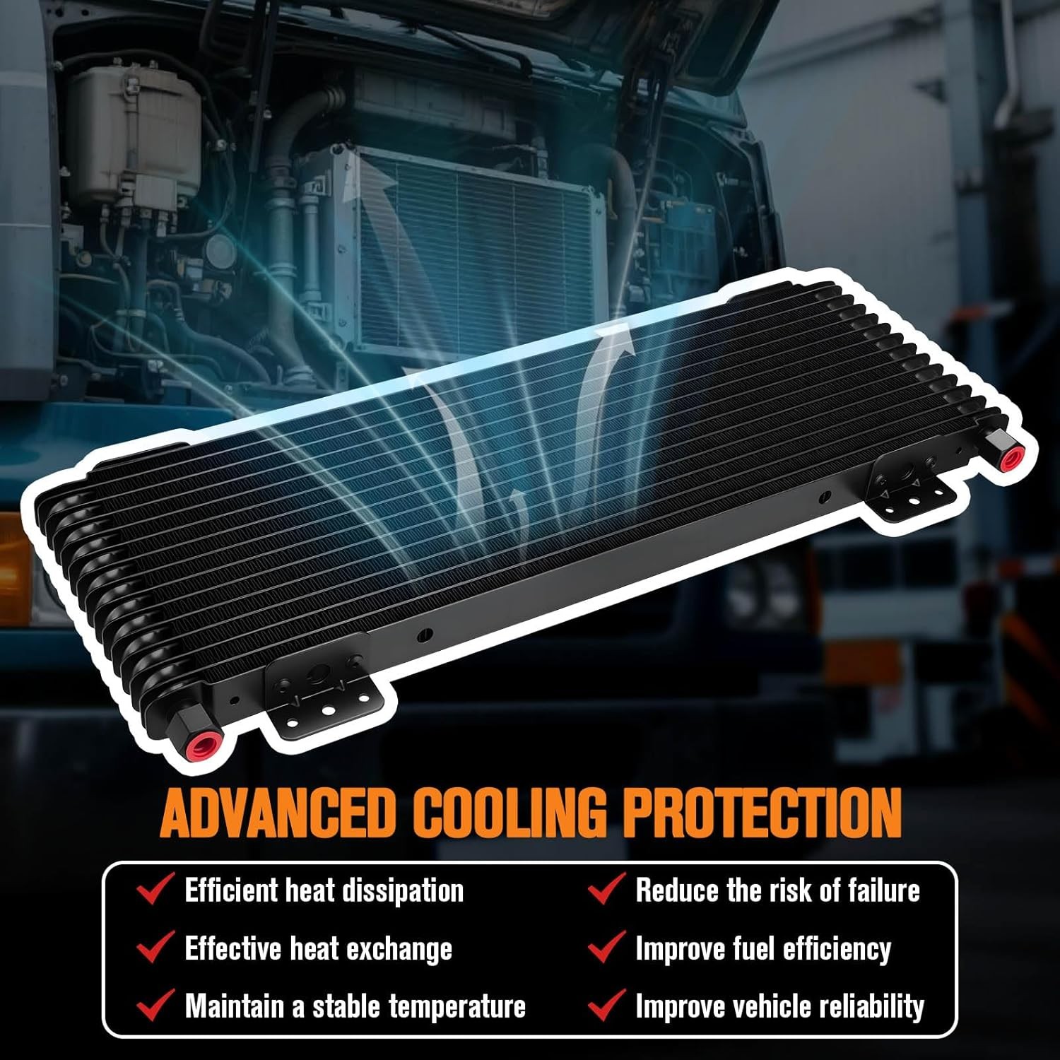 40K Transmission Oil Cooler For Tru Cool Low Pressure Drop GVW Max 40K LPD47391