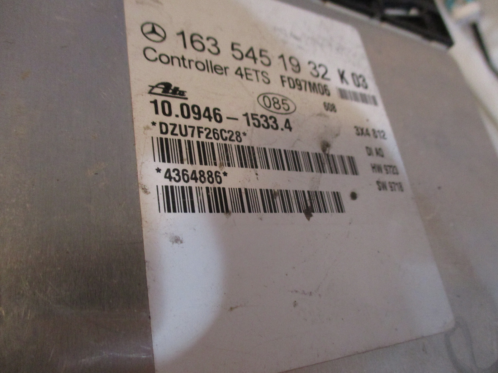🚘 1998 ML320 COMBO ECU CONTROL UNIT BOSCH ENGINE MODULE ECM TESTED POWER PCM