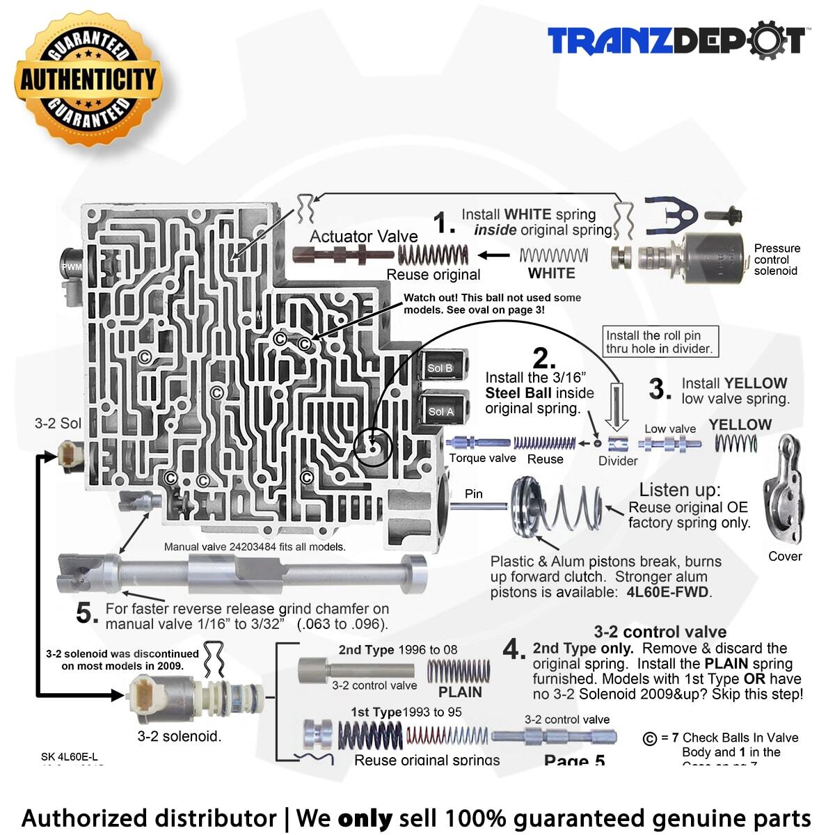 TransGo 4L60E SHIFT KIT (#SK 4L60E)