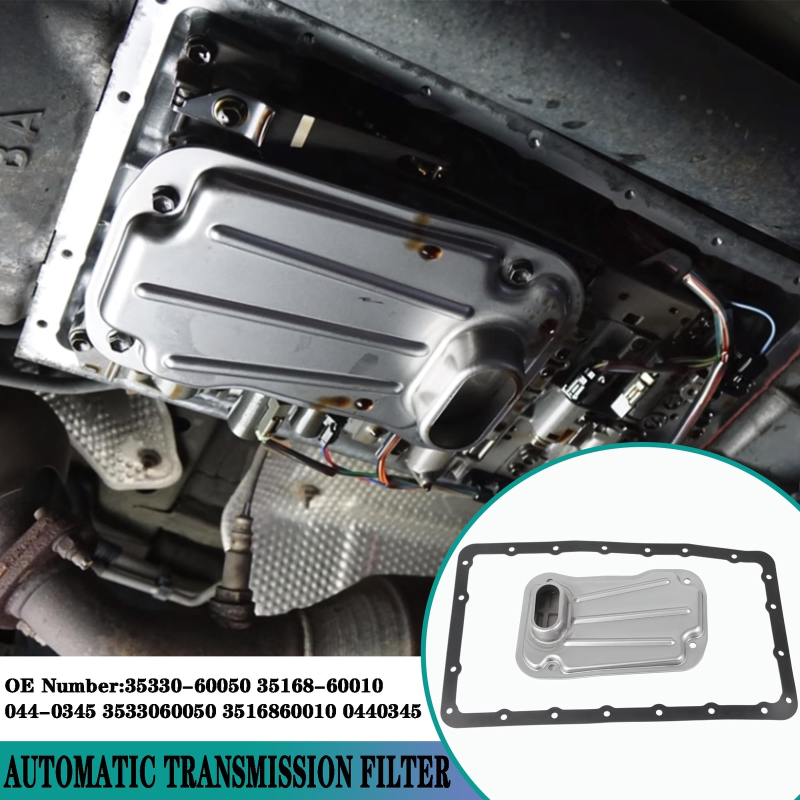 Automatic Transmission Filter Oil Pan 35330-60050 Custom for Toyota 2003-2022