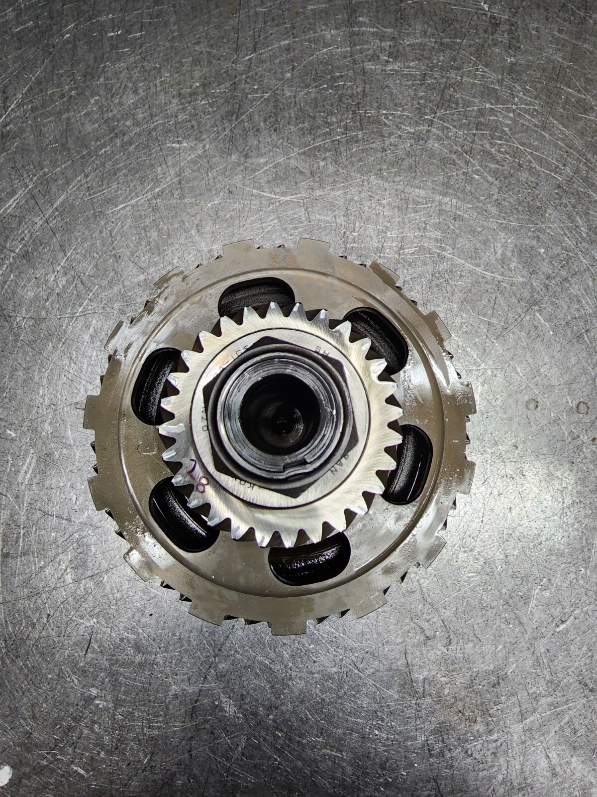 U140E U140F TRANSMISSION UNDERDRIVE PLANET & DRUM 3 Gears 28T, 4 GROOVES PINION