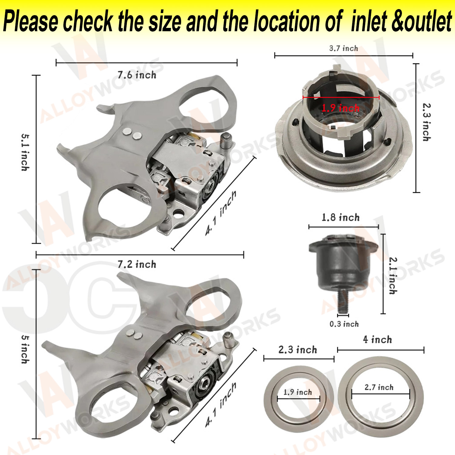 Transmission Dual Clutch Fork Kit For Ford Focus Fiesta EcoSport 2012-2019 NEW